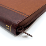 Santa Biblia RVR 1960,Abejas, Obsequios y Premios, con Cierre, Café Refinado - Imagen 2